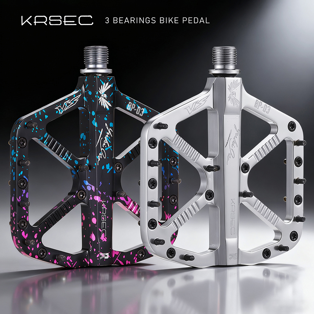 Mountain Biking Vs Road Biking - KRSEC CNC 3 Bearings Bicycle Pedals
