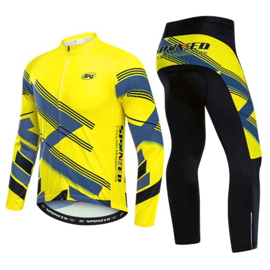 Mountain Biking Jersey - sponeed Cycling Clothes for Men Long