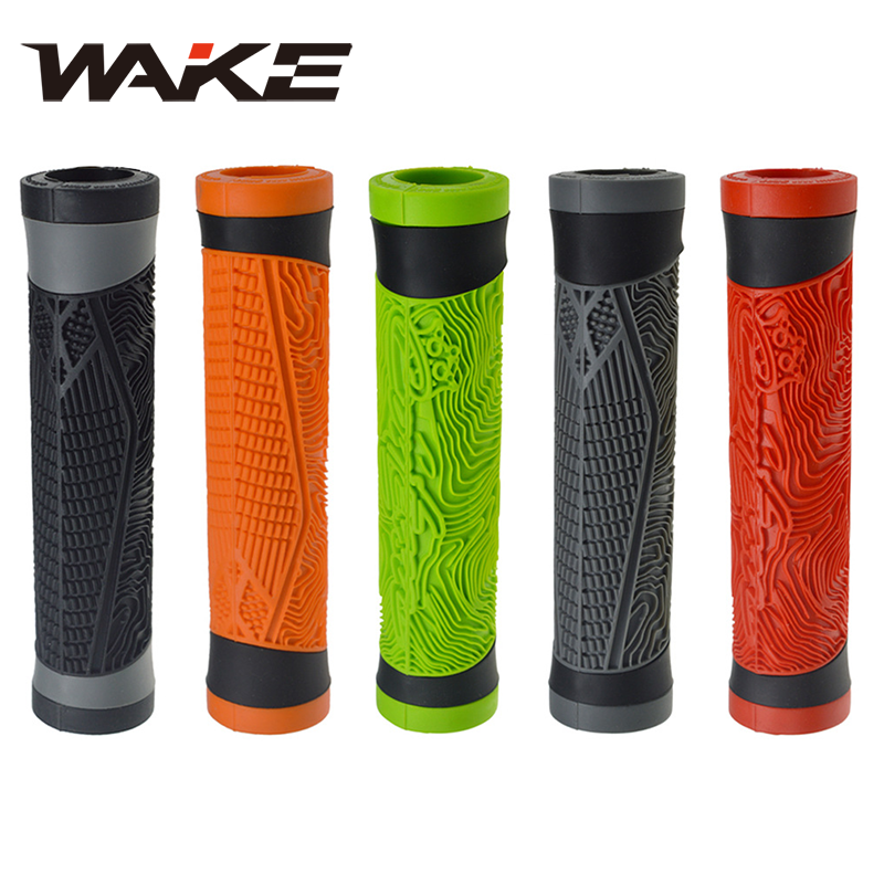 Mtb Grip Lock On - Wake Bicycle Grips Cycling Handlebar Lock