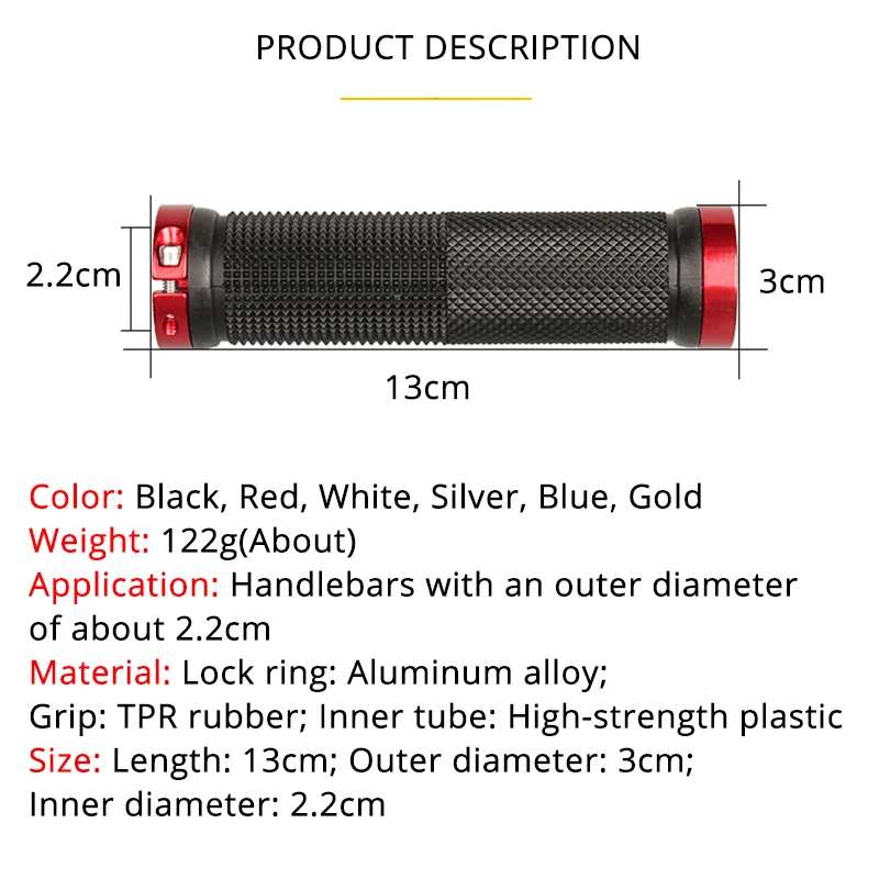 MTB Bicycle Handlebar Grip Rub – обзор и цена Mtb Grip Lock On