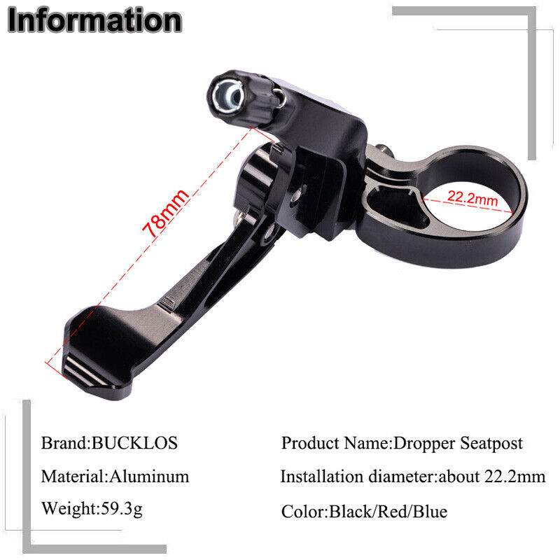 BUCKLOS Telescopic Seatpost Co – обзор и цена Dropper Post Remote