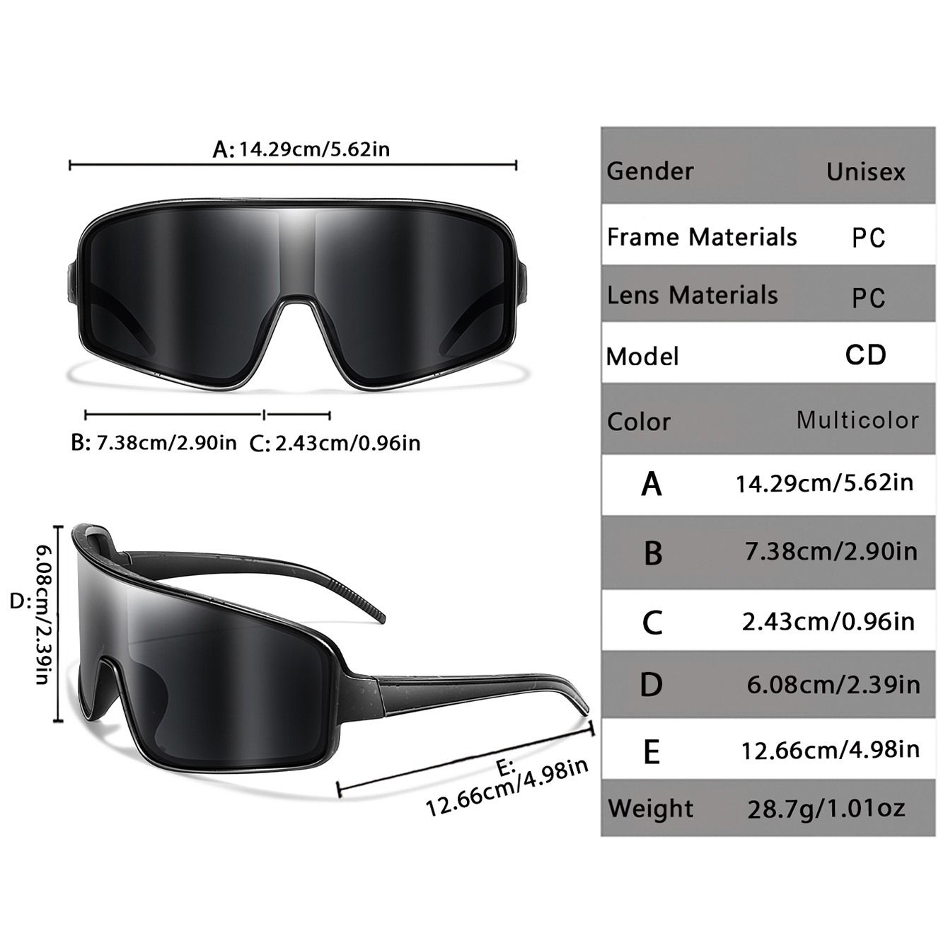 Outdoor Casual Sunglasses Larg – обзор и цена Mountain Biking Sunglasses