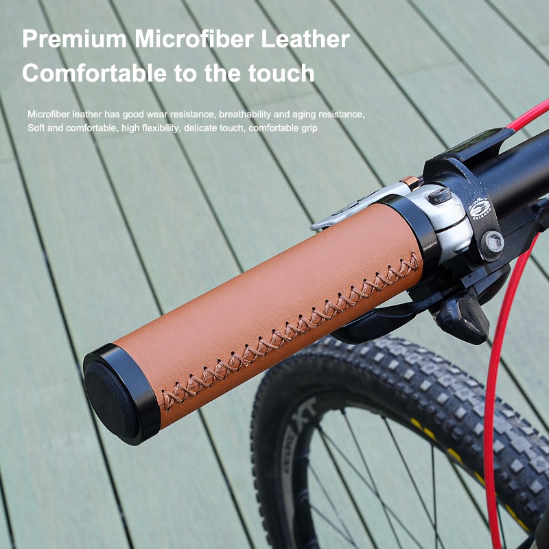 Bicycle Handlebar Grips Leathe – обзор и цена Mtb Grip Lock On