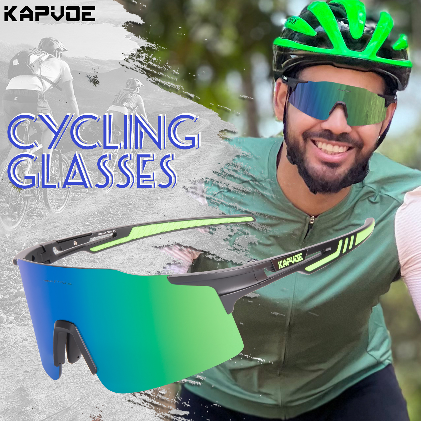 Kapvoe New Cycling Glasses Out – обзор и цена Mountain Biking Sunglasses