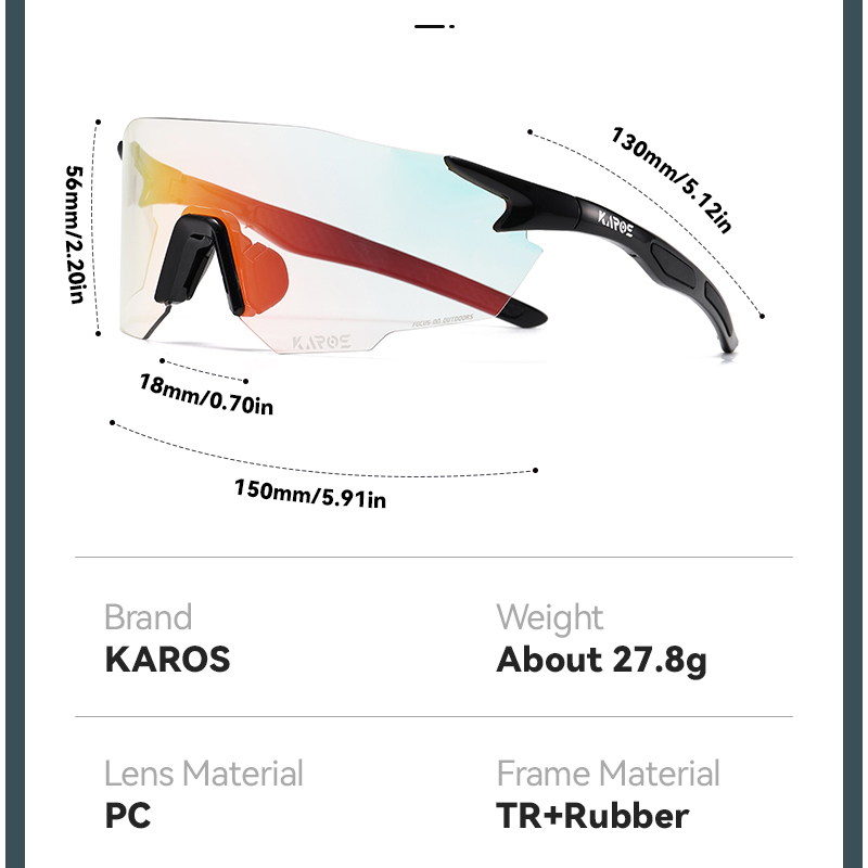 KAROS Photochromic Cycling Gla – обзор и цена Mountain Biking Sunglasses