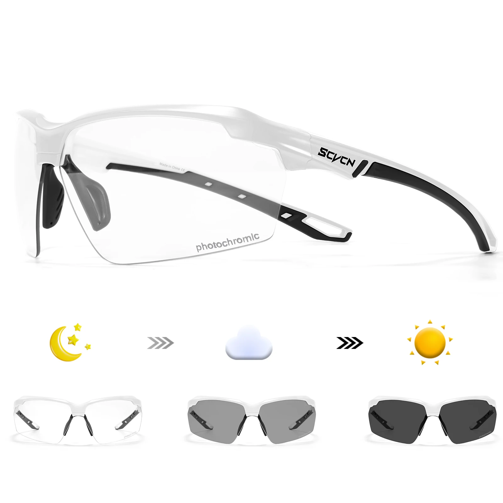 SCVCN Photochromic Cycling Sun – обзор и цена Mountain Biking Sunglasses