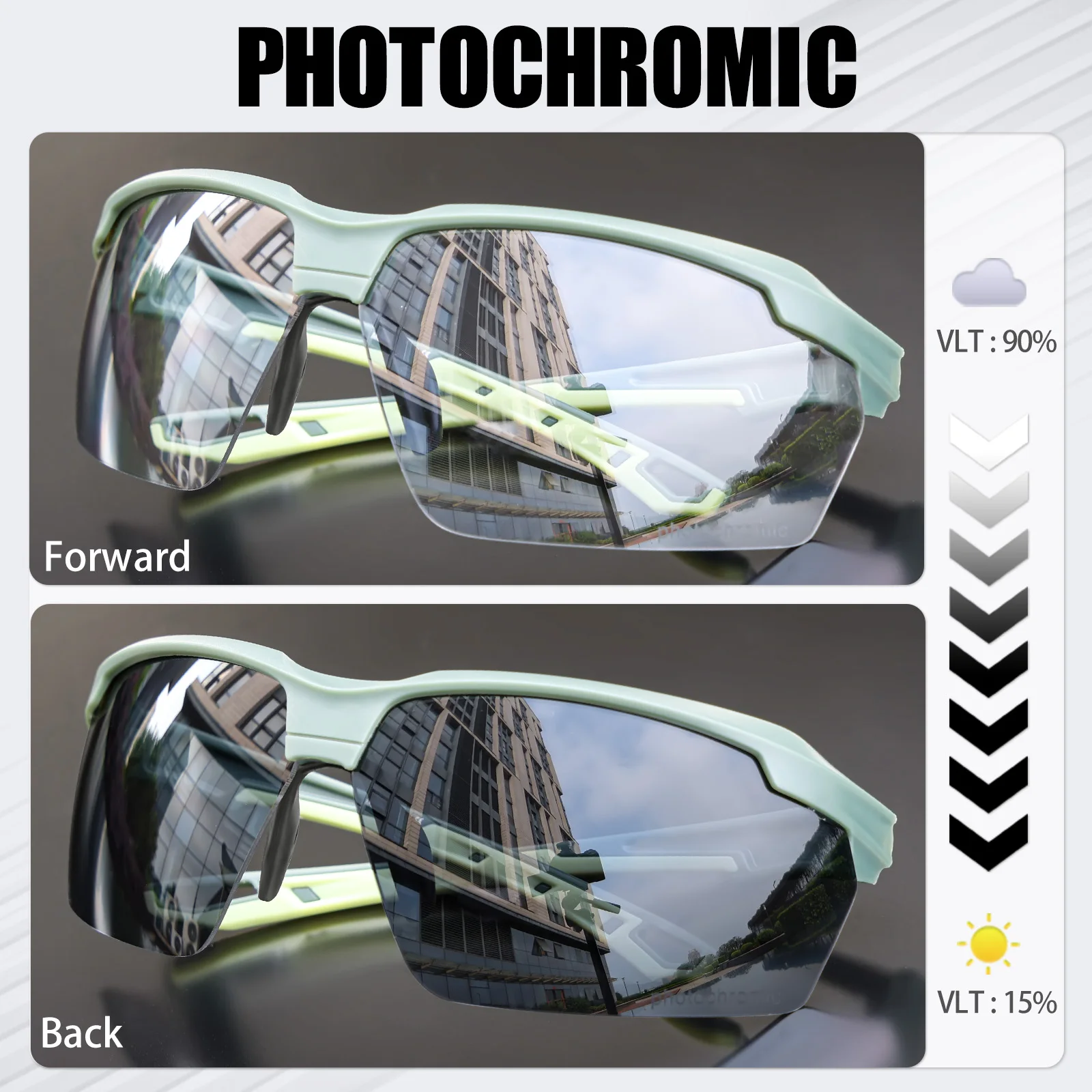 SCVCN Photochromic Cycling Sun – обзор и цена Mountain Biking Sunglasses